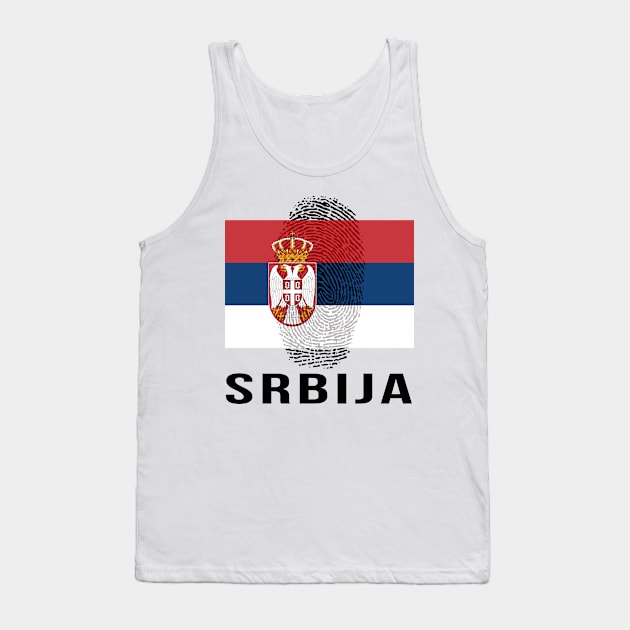 Serbia Flag DNA Tank Top by Rocky Ro Designs